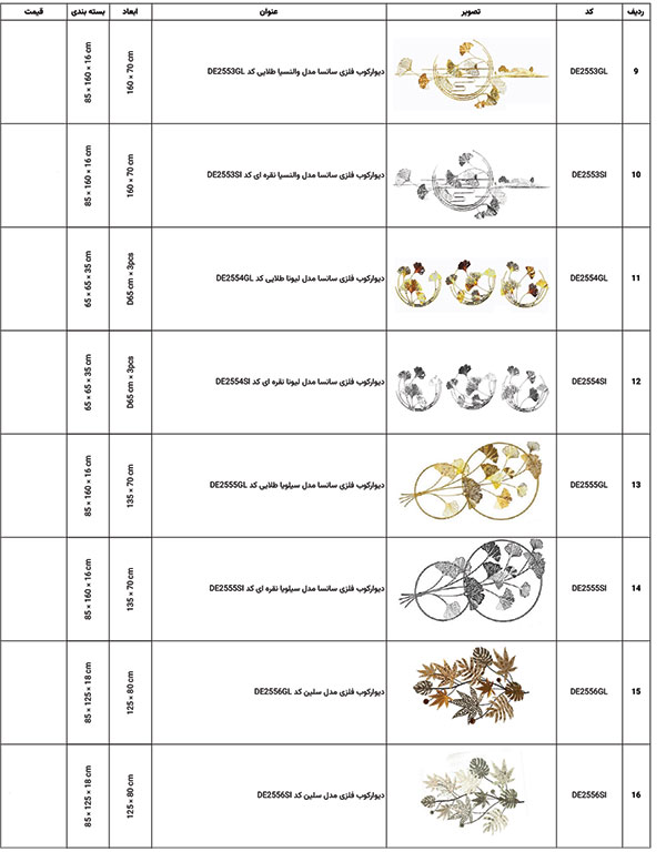 تابلو فلزی دیواری