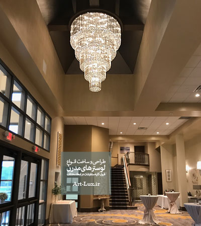 طرحی لوستر برای لابی