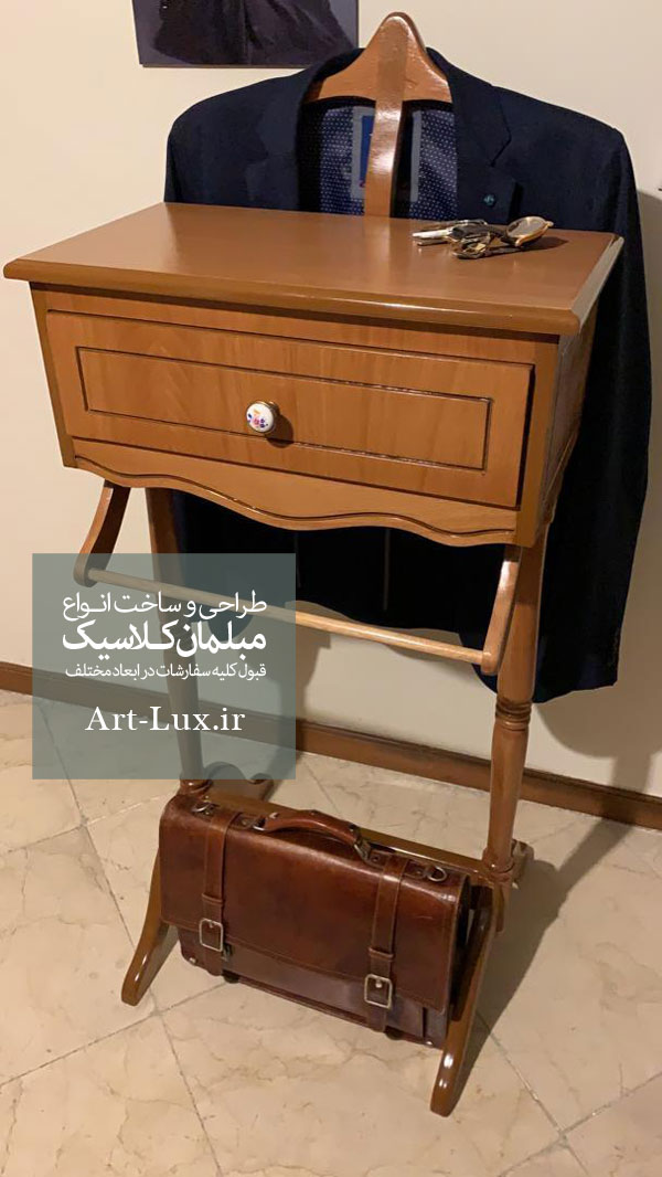 جای کت تک چوبی