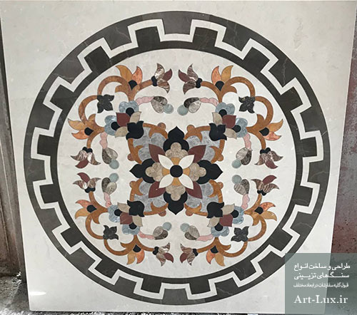 طرح سنگ کف لابی 120 در 120 سانت