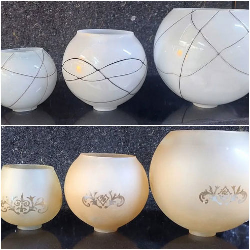 حباب شمعدان استوانه ای
