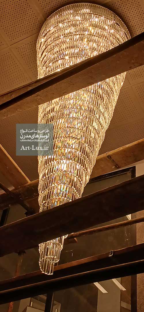 سفارش لوستر بزرگ برای لابی