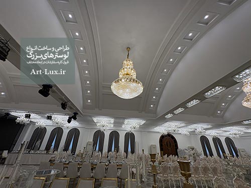 تصميم القاعات الفاخرة مع الإضاءة