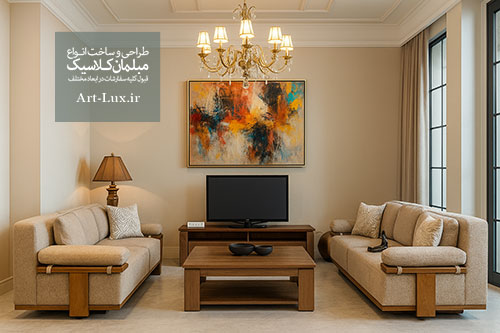 مبل راحتی با پارچه مخمل و رنگ خاص
