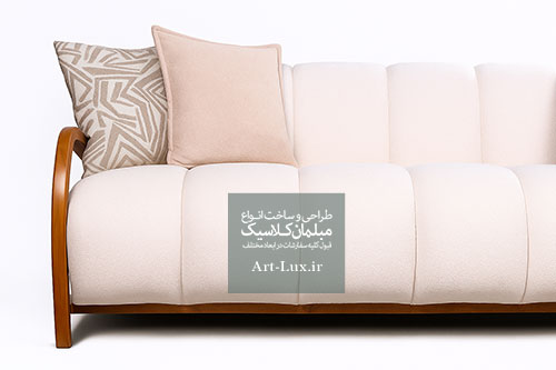 مبل دو نفره لوکس با طراحی خاص و رنگبندی متنوع