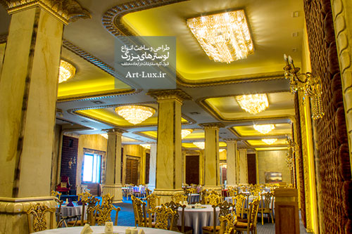 طراحی نور و لوستر تالار
