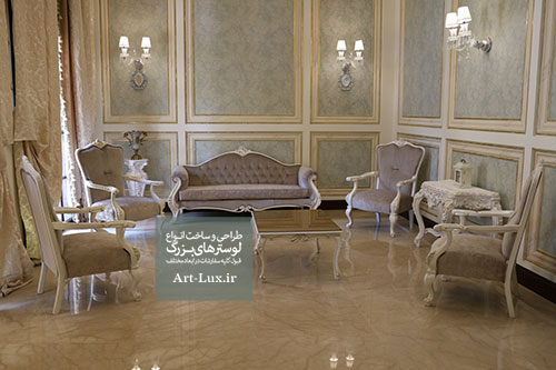 لوستر کریستالی لابی آپارتمان