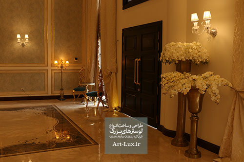 خرید لوستر لابی آپارتمان