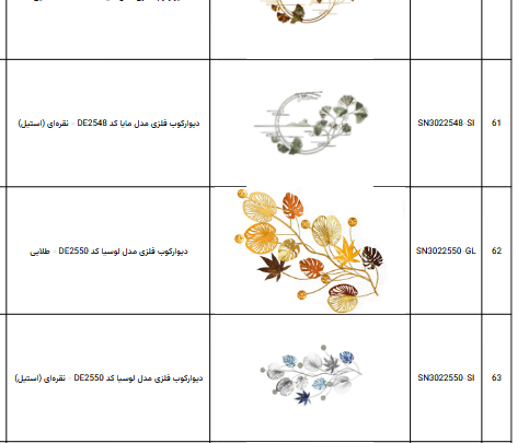 دیوارکوب فلزی بادوام و ضدزنگ