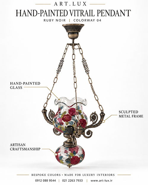 luxury stained glass chandelier design