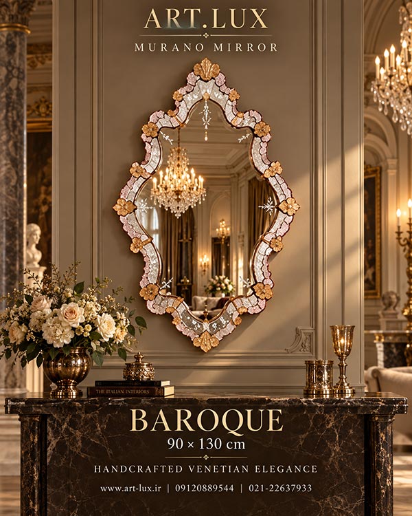 Statement decorative mirror for hotel lobby and luxury residence