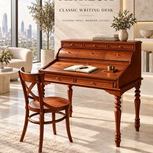 میز تحریر کلاسیک Royal Writer؛ تلفیق اصالت چوب و طراحی لوکس